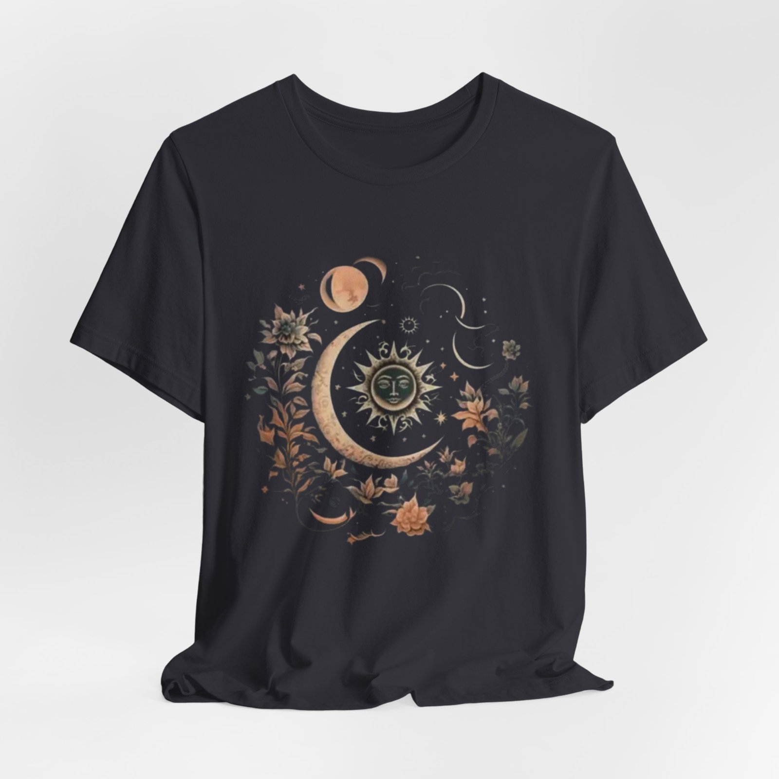 Celestial Nature Tee, Bohemian Style T-shirt for Nature Lovers, Astrology Gift, Casual Wear, Summer Vibes - Image 12