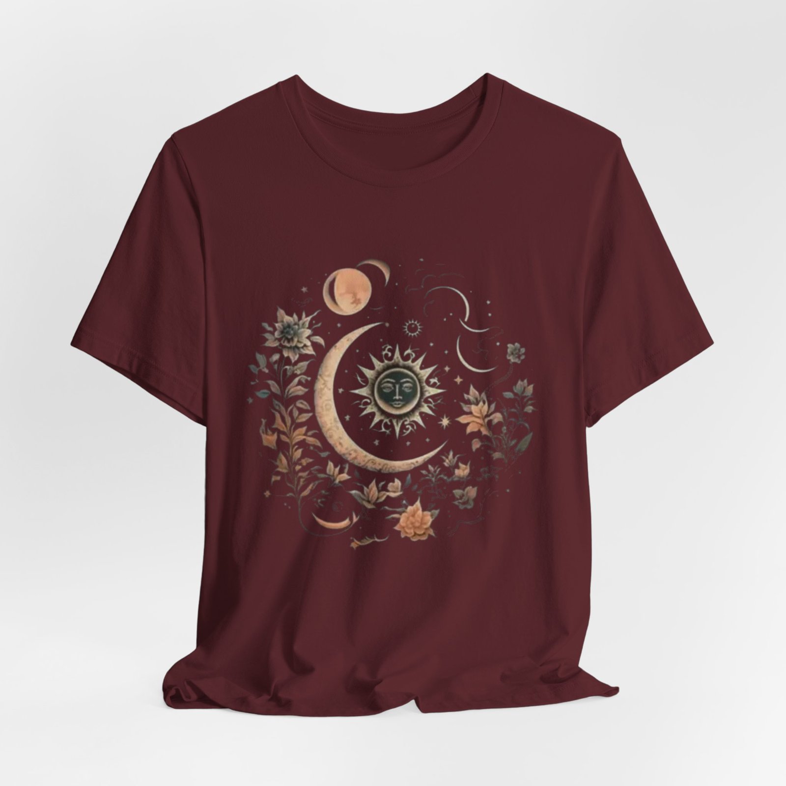 Celestial Nature Tee, Bohemian Style T-shirt for Nature Lovers, Astrology Gift, Casual Wear, Summer Vibes - Image 24