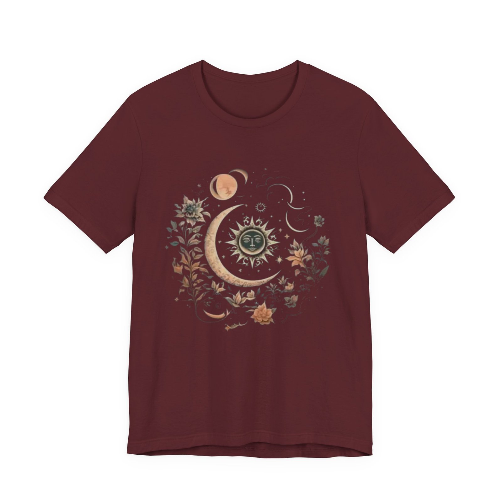 Celestial Nature Tee, Bohemian Style T-shirt for Nature Lovers, Astrology Gift, Casual Wear, Summer Vibes - Image 21