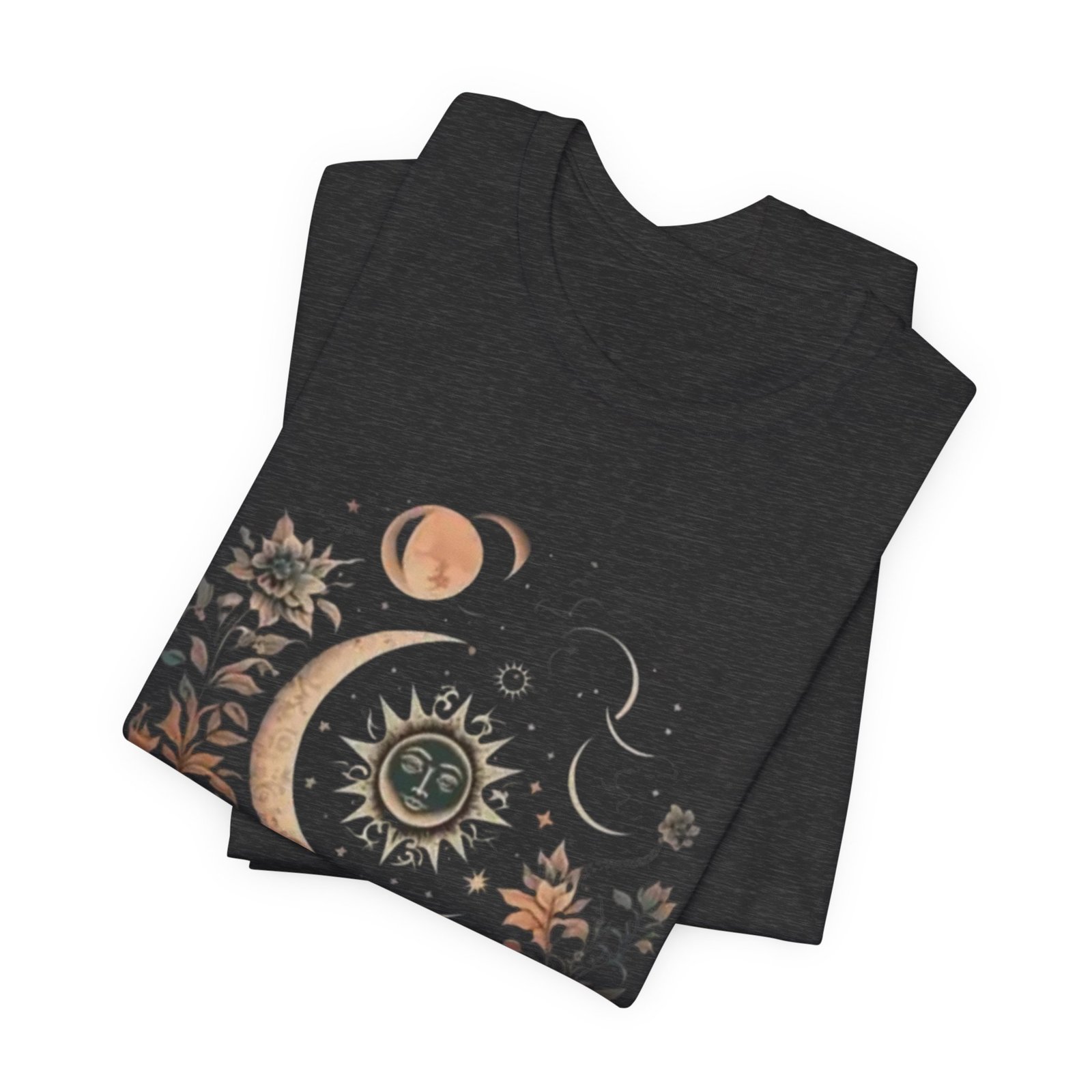 Celestial Nature Tee, Bohemian Style T-shirt for Nature Lovers, Astrology Gift, Casual Wear, Summer Vibes - Image 19