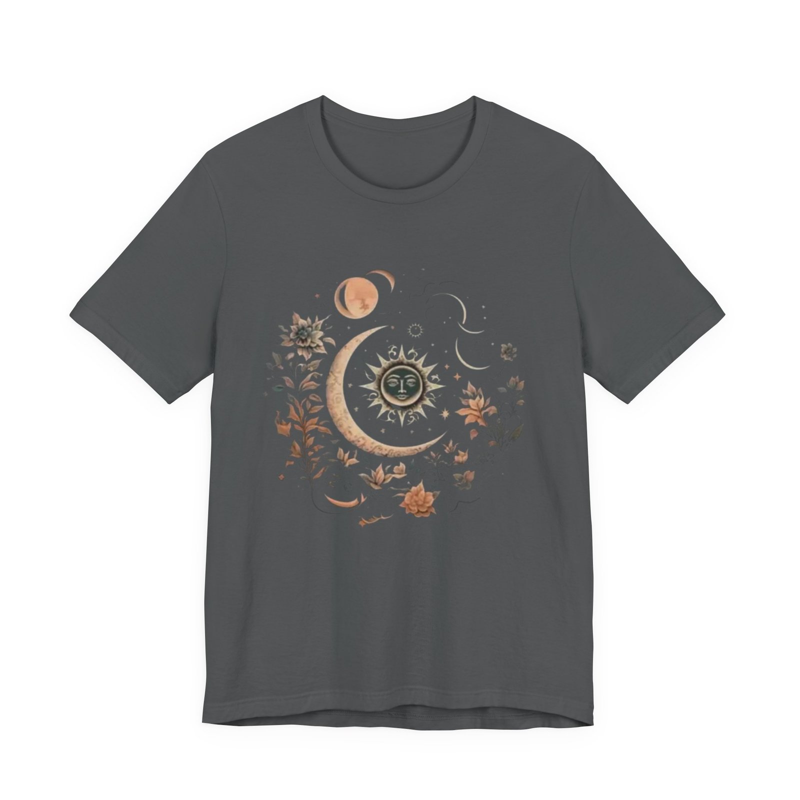 Celestial Nature Tee, Bohemian Style T-shirt for Nature Lovers, Astrology Gift, Casual Wear, Summer Vibes - Image 13
