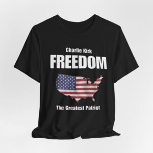 Patriotic Freedom Tee, Unisex Jersey T-Shirt, American Flag Shirt, Independence Day Gift, Memorial Day Apparel, Politically-Themed Shirt