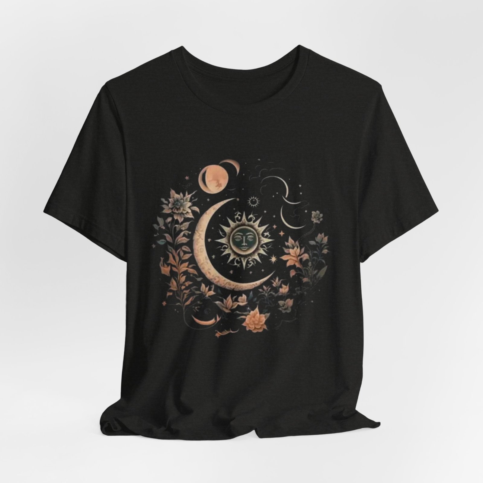 Celestial Nature Tee, Bohemian Style T-shirt for Nature Lovers, Astrology Gift, Casual Wear, Summer Vibes - Image 8