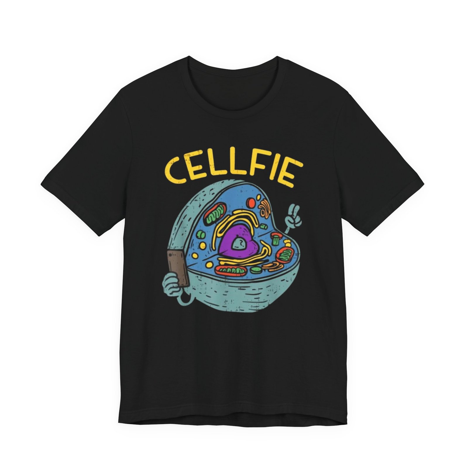 Cellfie cell biology diagram Tee | science pun t-shirt - Image 9