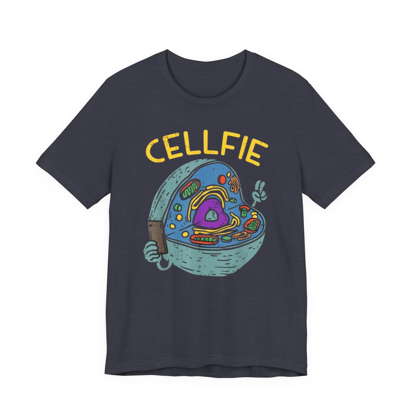 Cellfie cell biology diagram Tee | science pun t-shirt - Image 41
