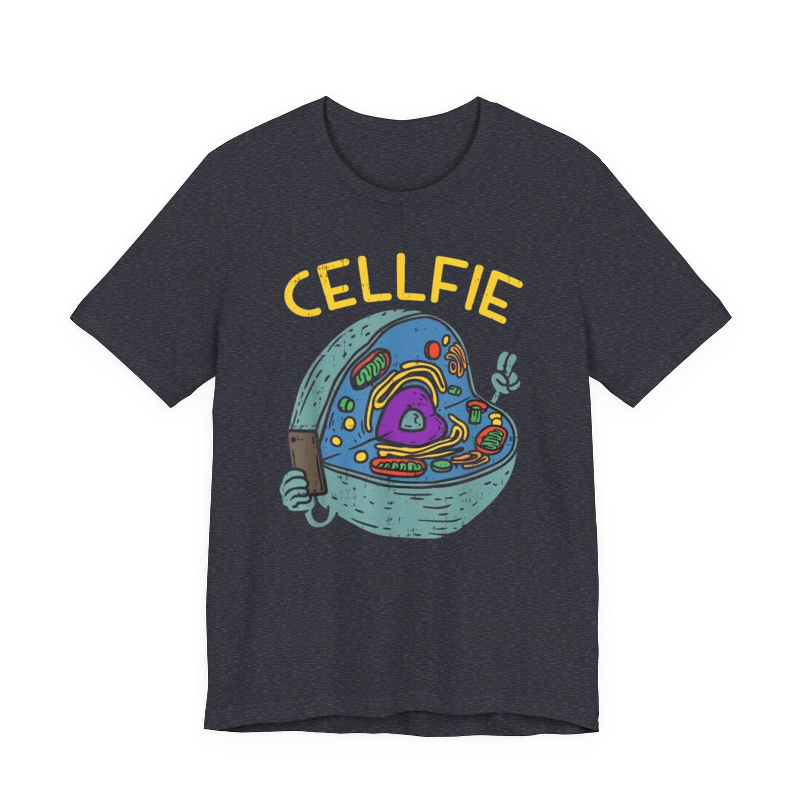Cellfie cell biology diagram Tee | science pun t-shirt - Image 37