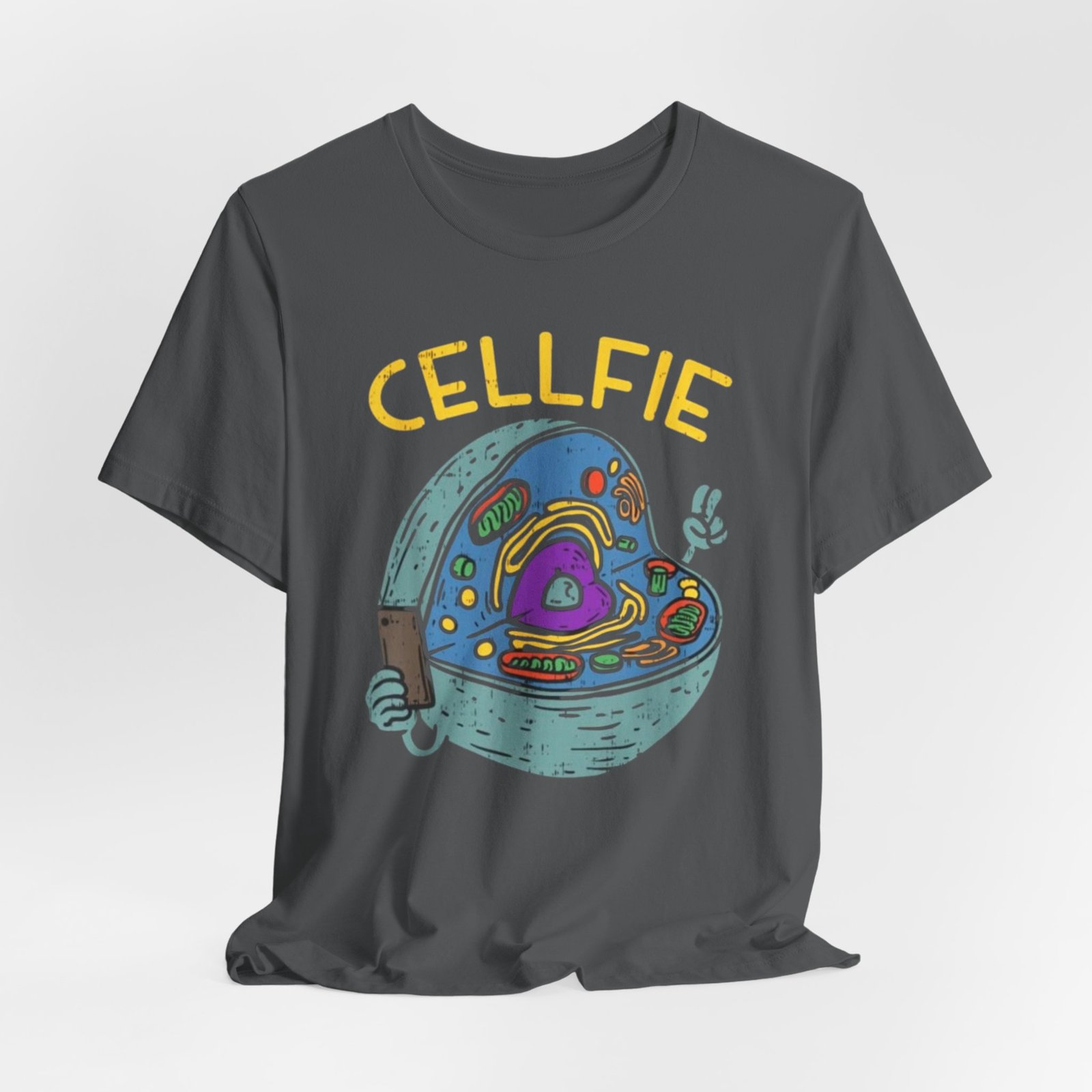 Cellfie cell biology diagram Tee | science pun t-shirt - Image 32