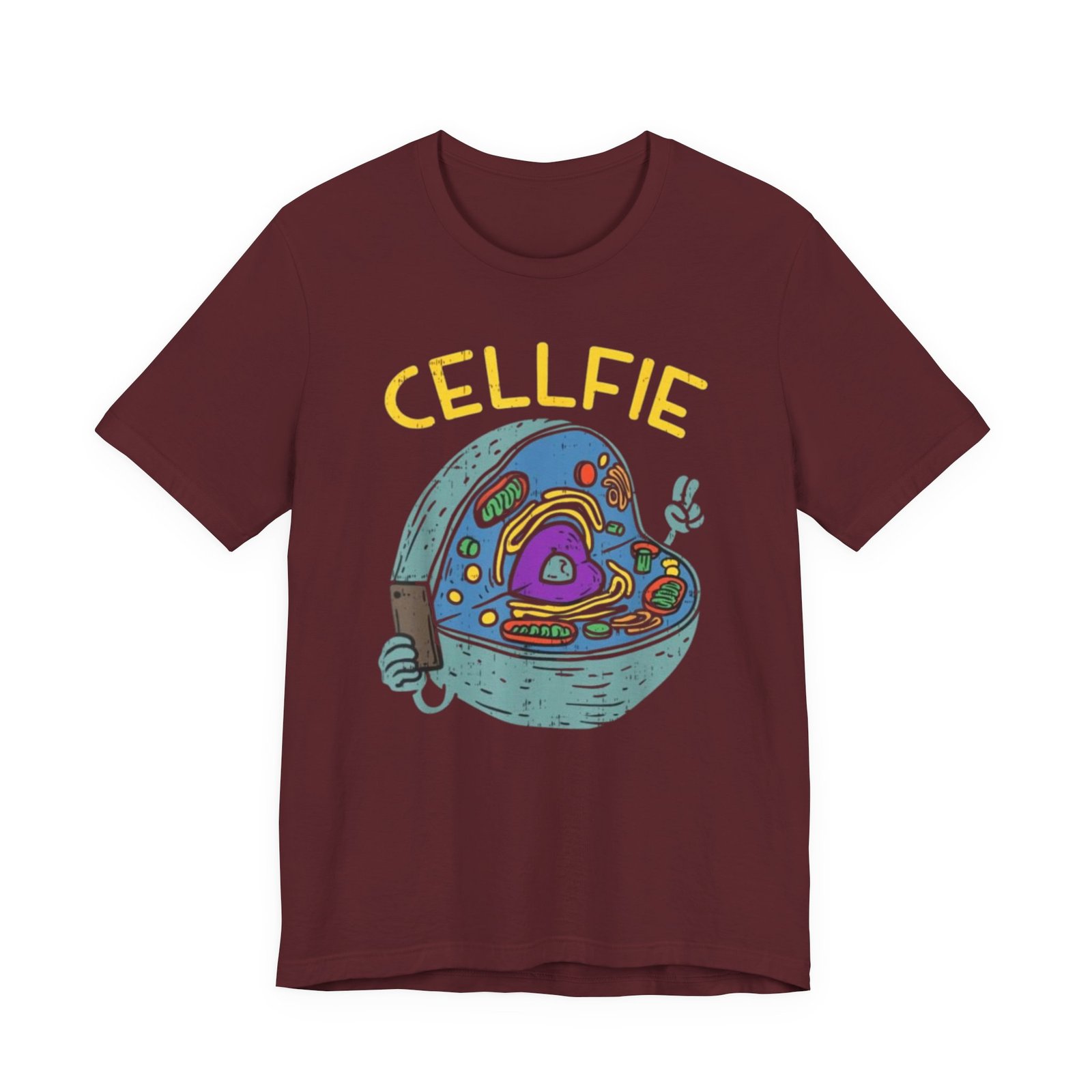 Cellfie cell biology diagram Tee | science pun t-shirt - Image 45
