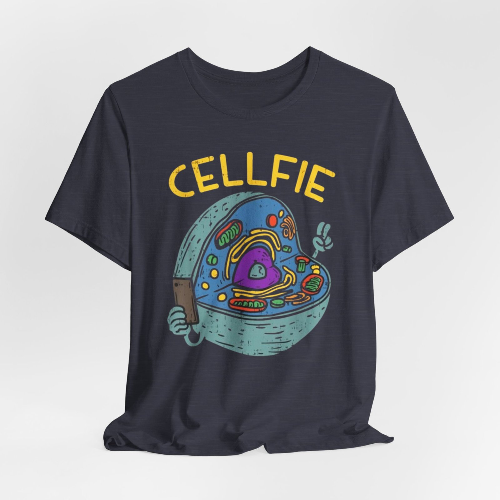 Cellfie cell biology diagram Tee | science pun t-shirt - Image 44