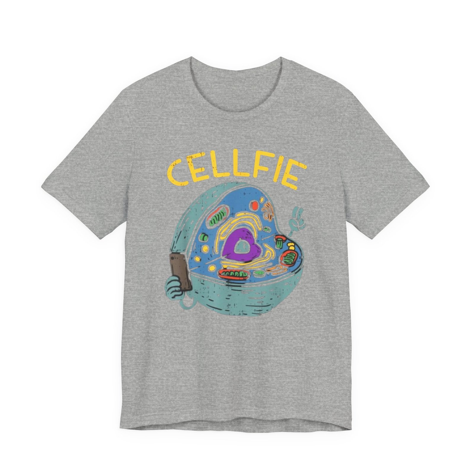 Cellfie cell biology diagram Tee | science pun t-shirt - Image 25