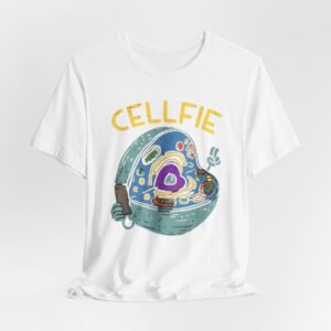 Cellfie cell biology diagram Tee | science pun t-shirt