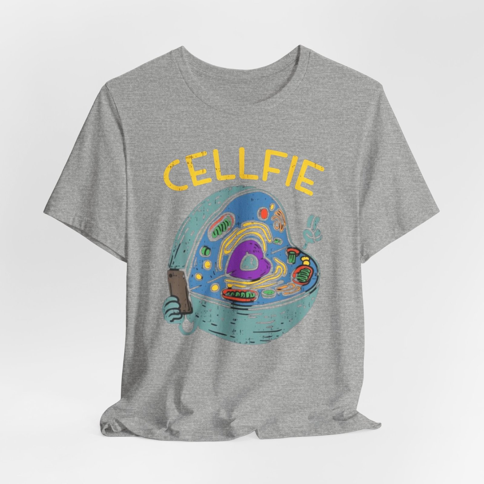 Cellfie cell biology diagram Tee | science pun t-shirt - Image 28