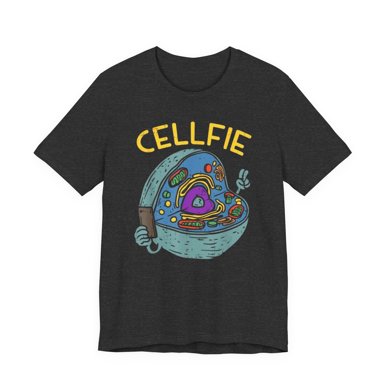 Cellfie cell biology diagram Tee | science pun t-shirt - Image 33