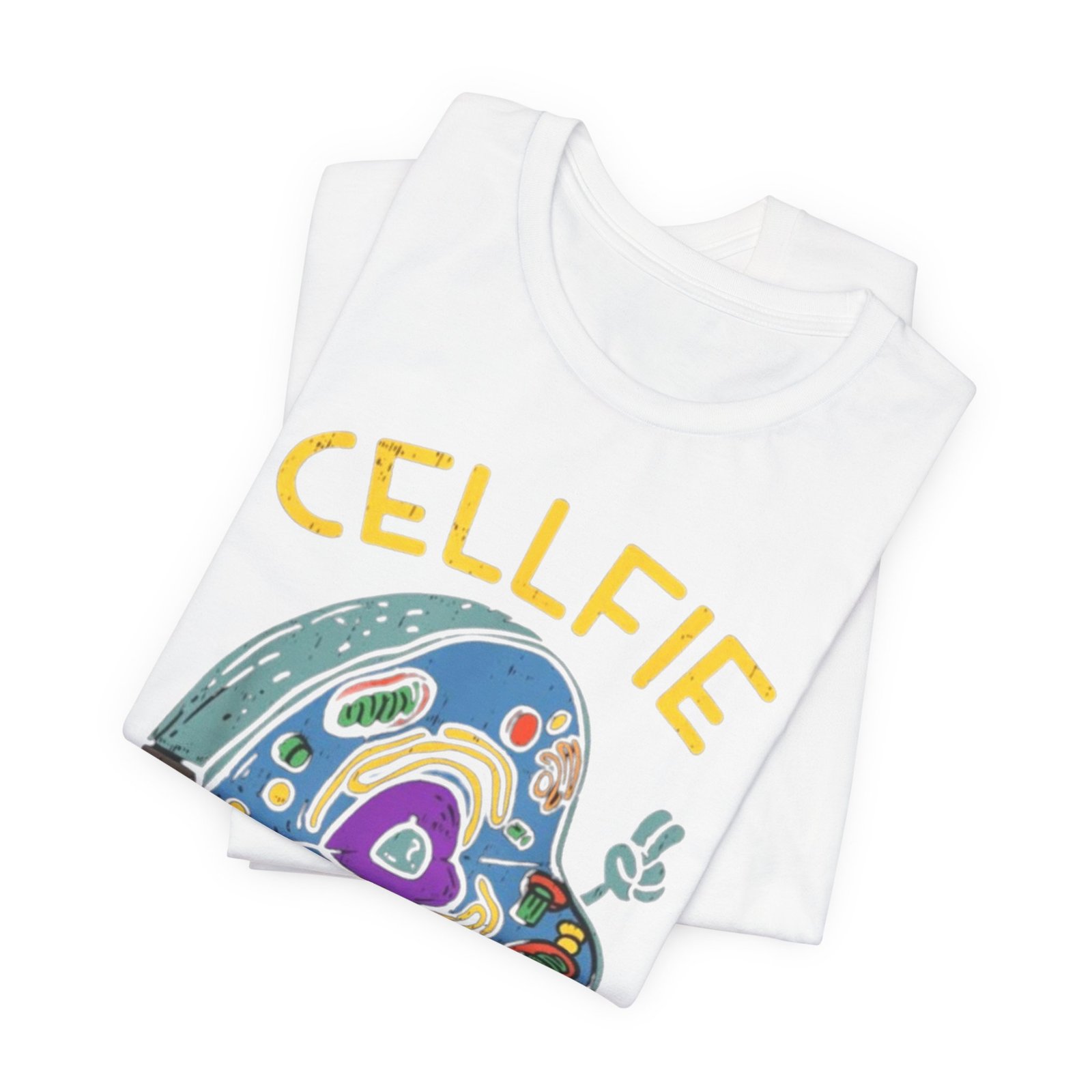 Cellfie cell biology diagram Tee | science pun t-shirt - Image 4
