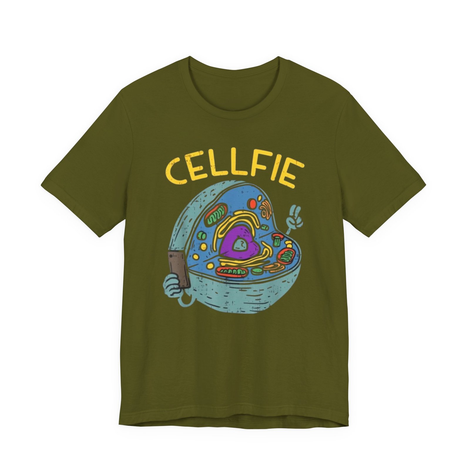 Cellfie cell biology diagram Tee | science pun t-shirt - Image 21