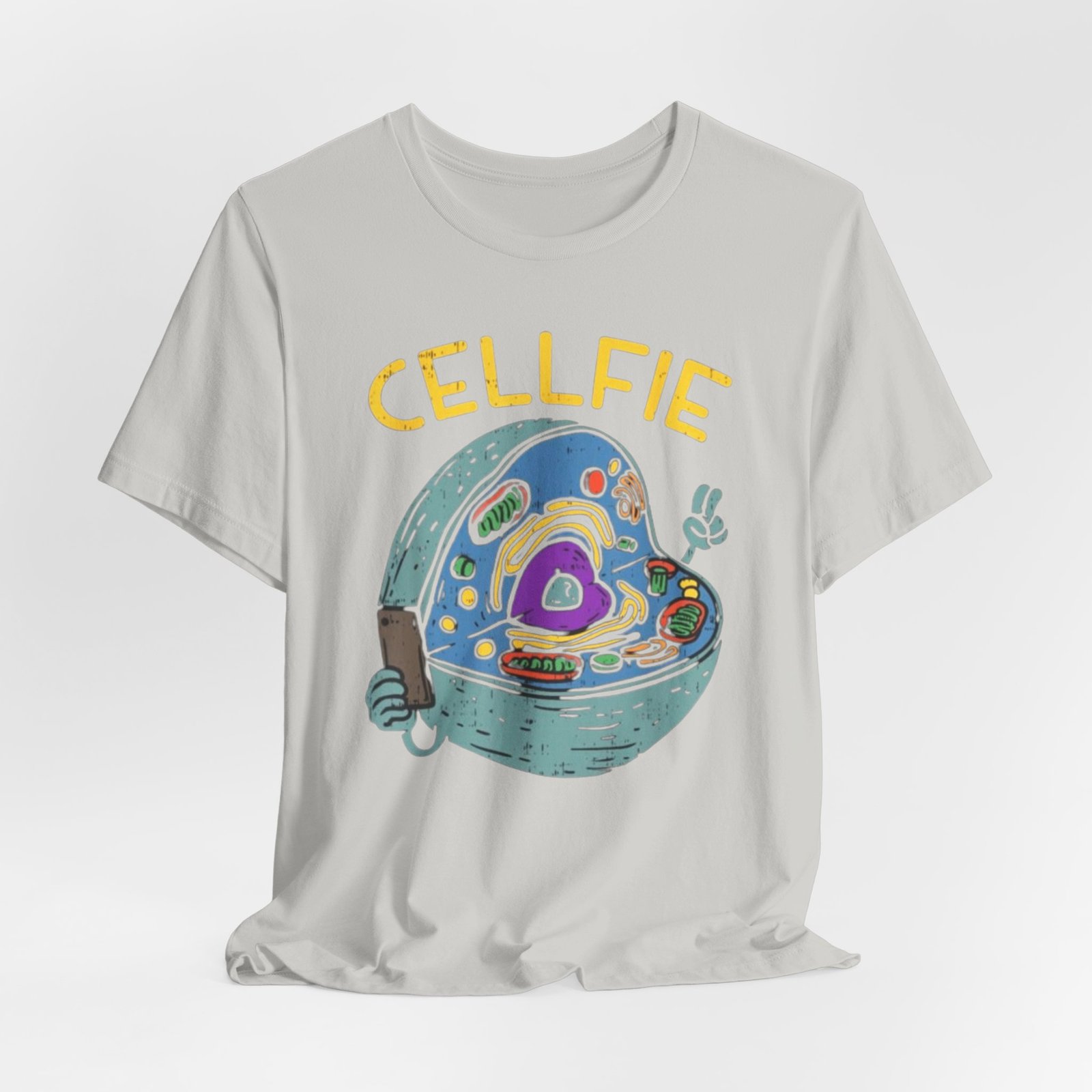 Cellfie cell biology diagram Tee | science pun t-shirt - Image 16