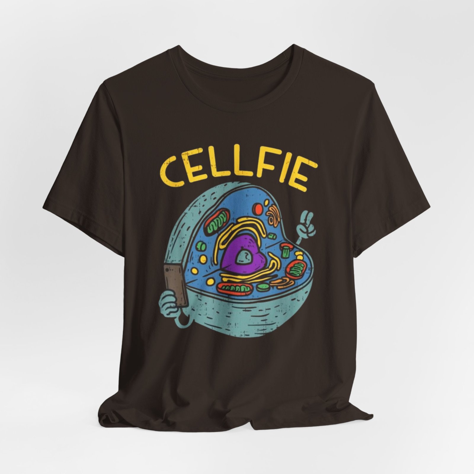 Cellfie cell biology diagram Tee | science pun t-shirt - Image 8