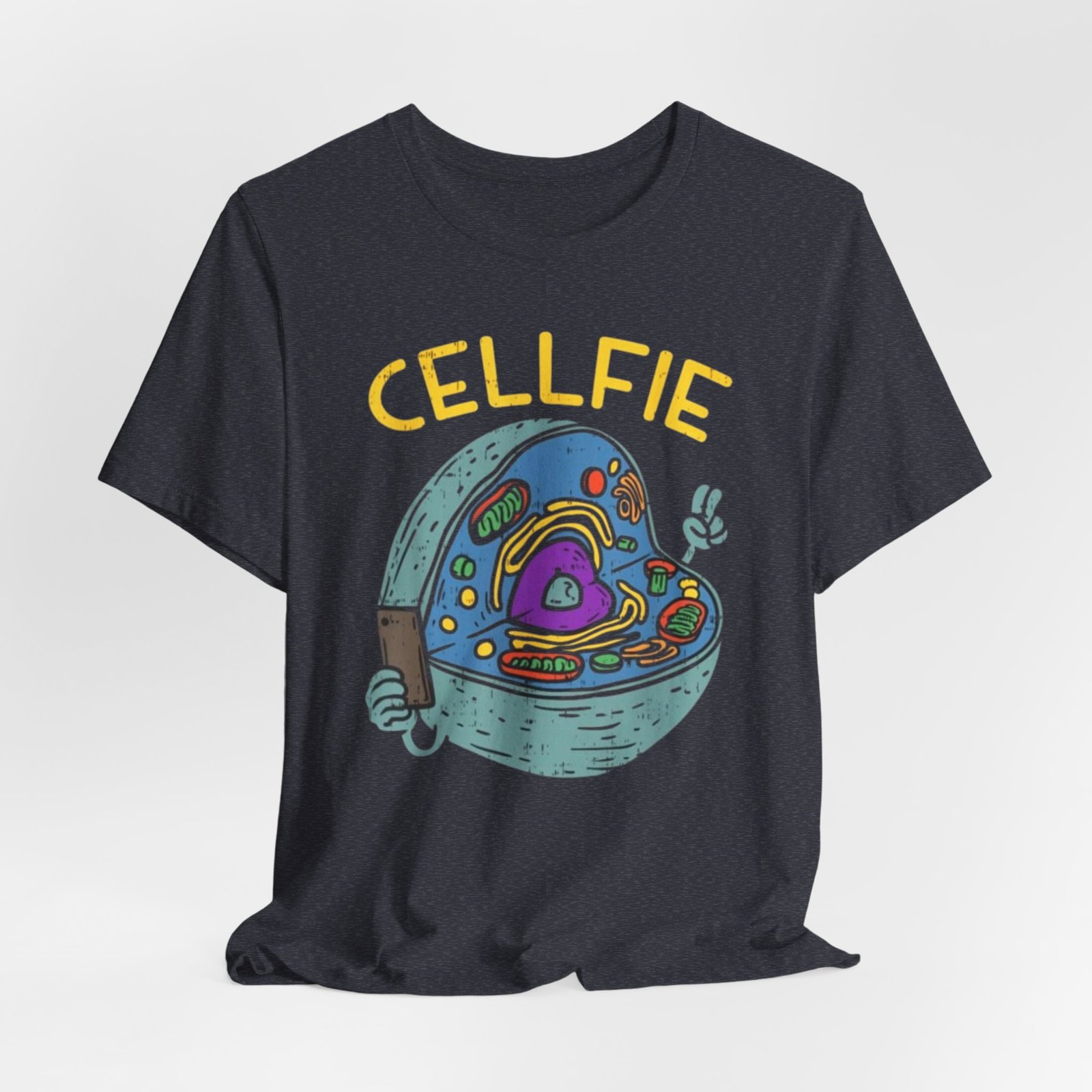 Cellfie cell biology diagram Tee | science pun t-shirt - Image 40