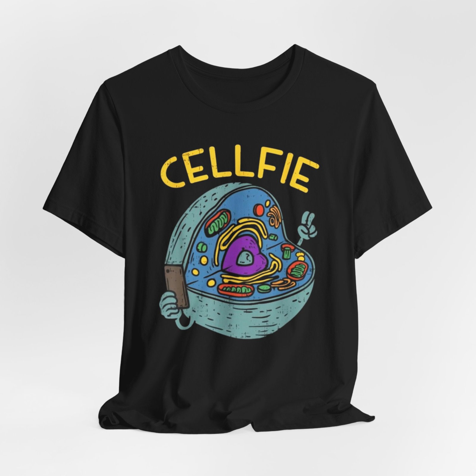 Cellfie cell biology diagram Tee | science pun t-shirt - Image 12